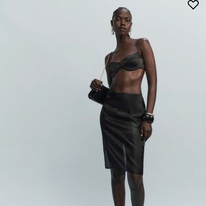 Reformation Clara Skirt Black - Size 10